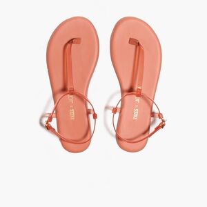 TKEES NEW Limited Edition * J. Crew Jelly sandals SZ 9 sun bleached Coral